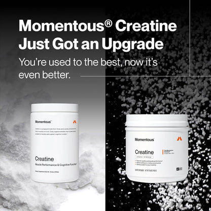 Momentous Creatine Monohydrate Powder, 5g per Serving, Unflavored
